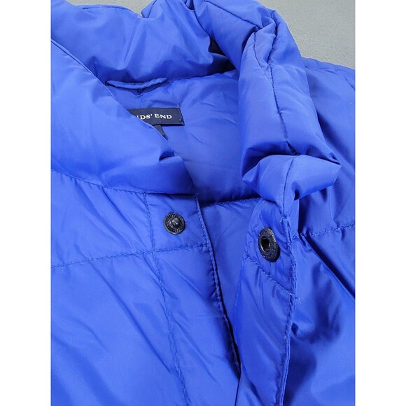 Lands End Vest Mens XL Blue Puffer Goose Down Insulated Nylon Outdoor Dad Hiking - Picture 3 of 9